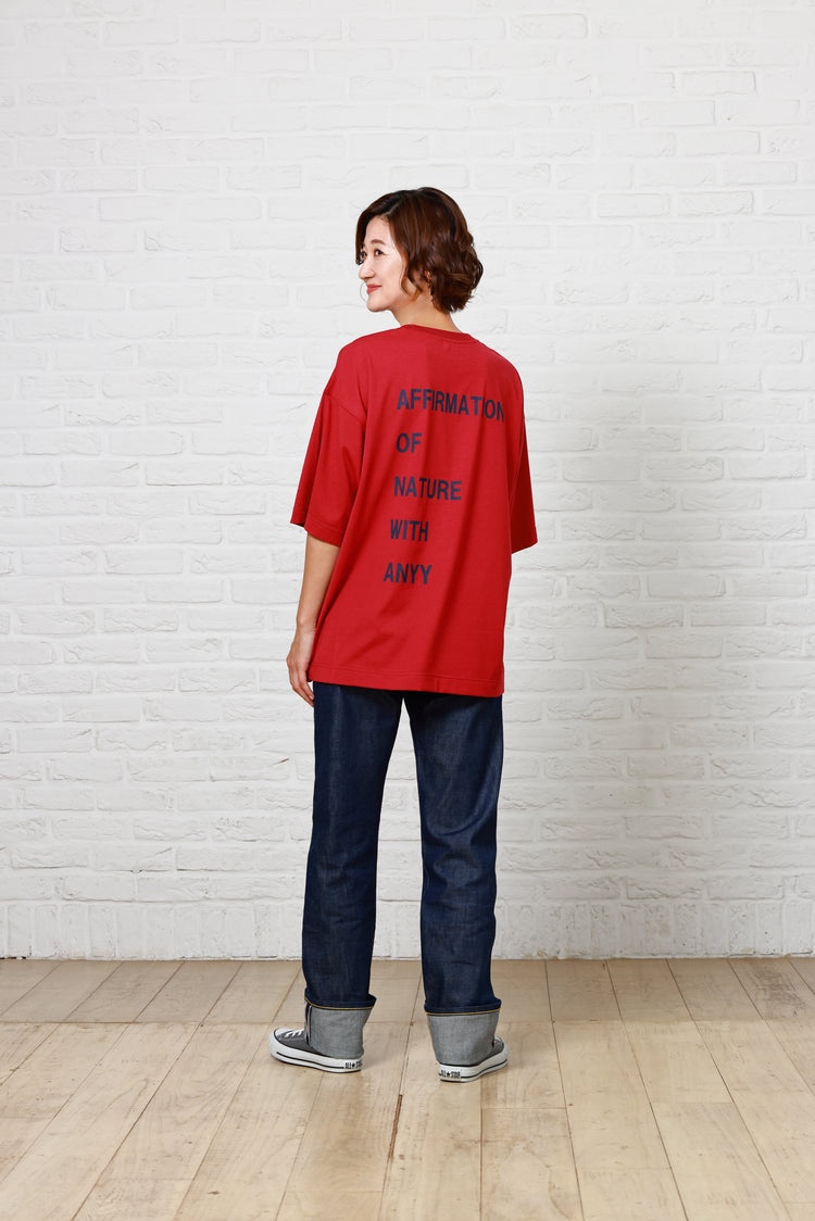 ユニセックスサイズメッセージTシャツ