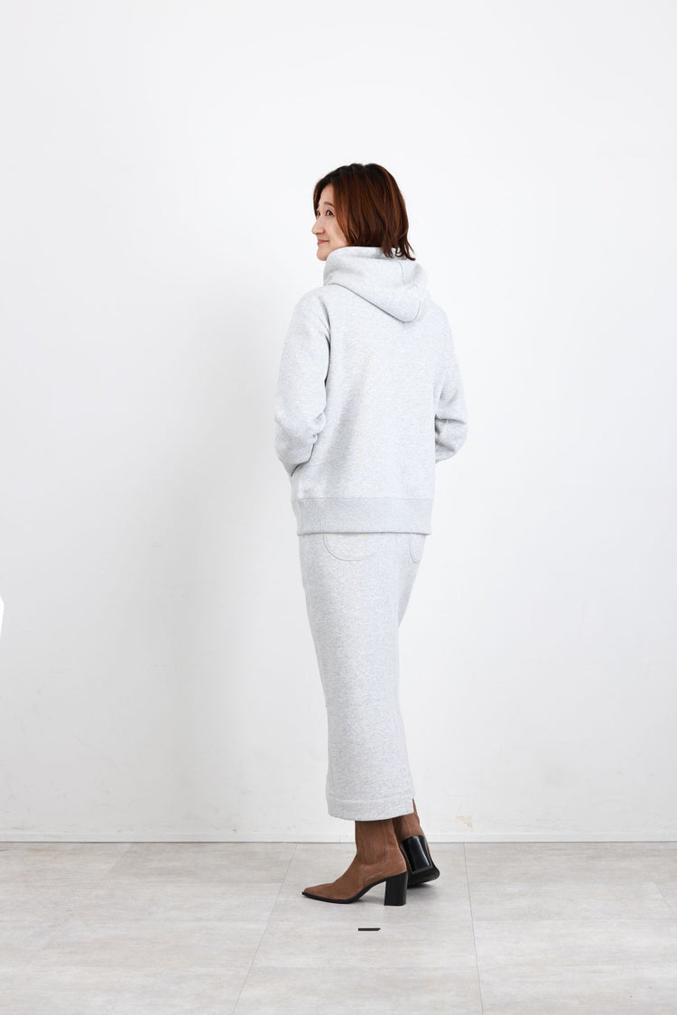 起毛裏毛フロントジップパーカー