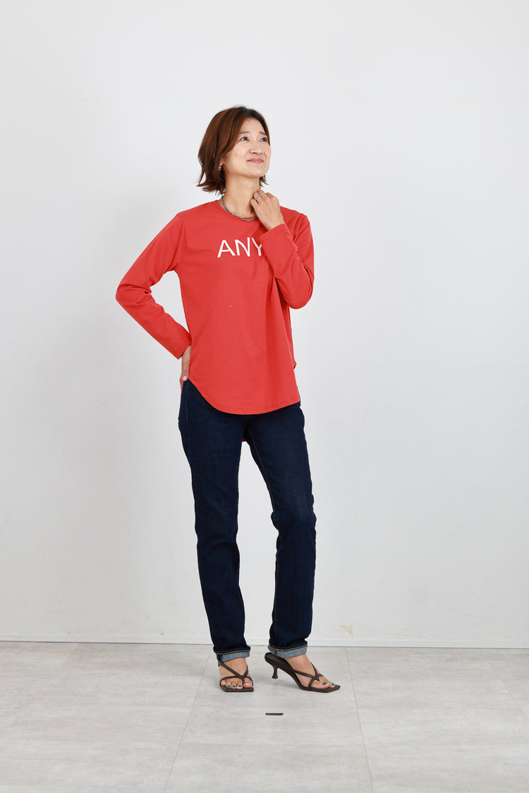 ANNYロゴ長袖Tシャツ
