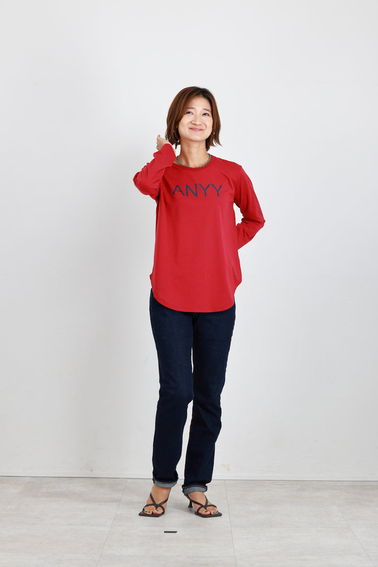 ANNYロゴ長袖Tシャツ