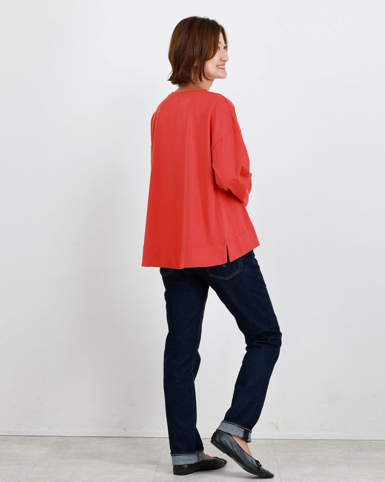 お洒落なフレアースリーブ デザインT