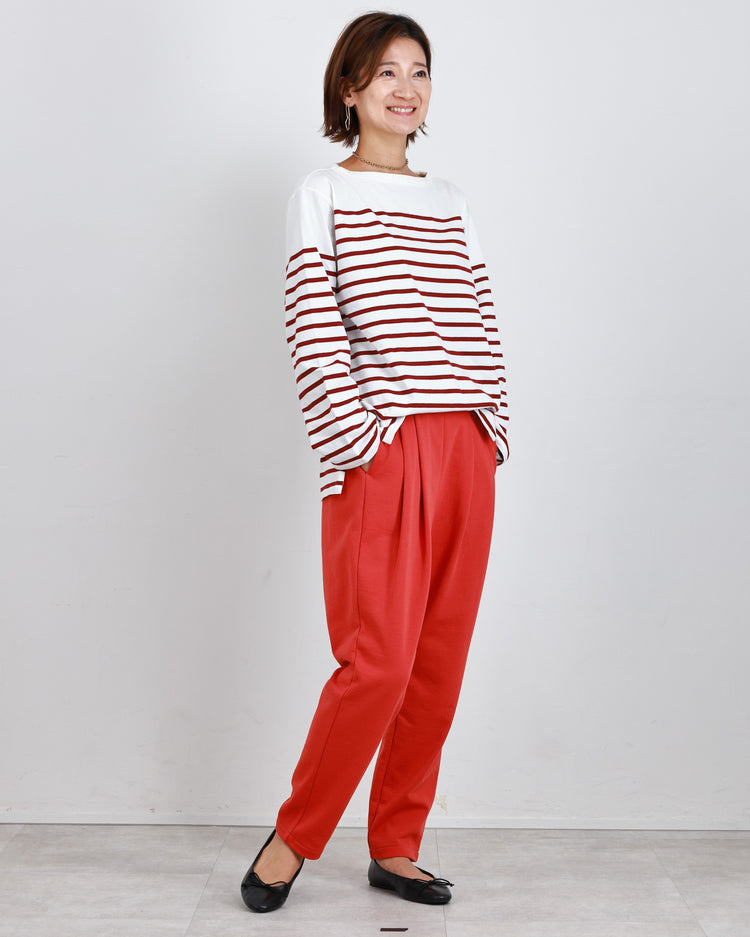 裏毛タックパンツ