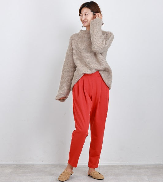 裏毛タックパンツ