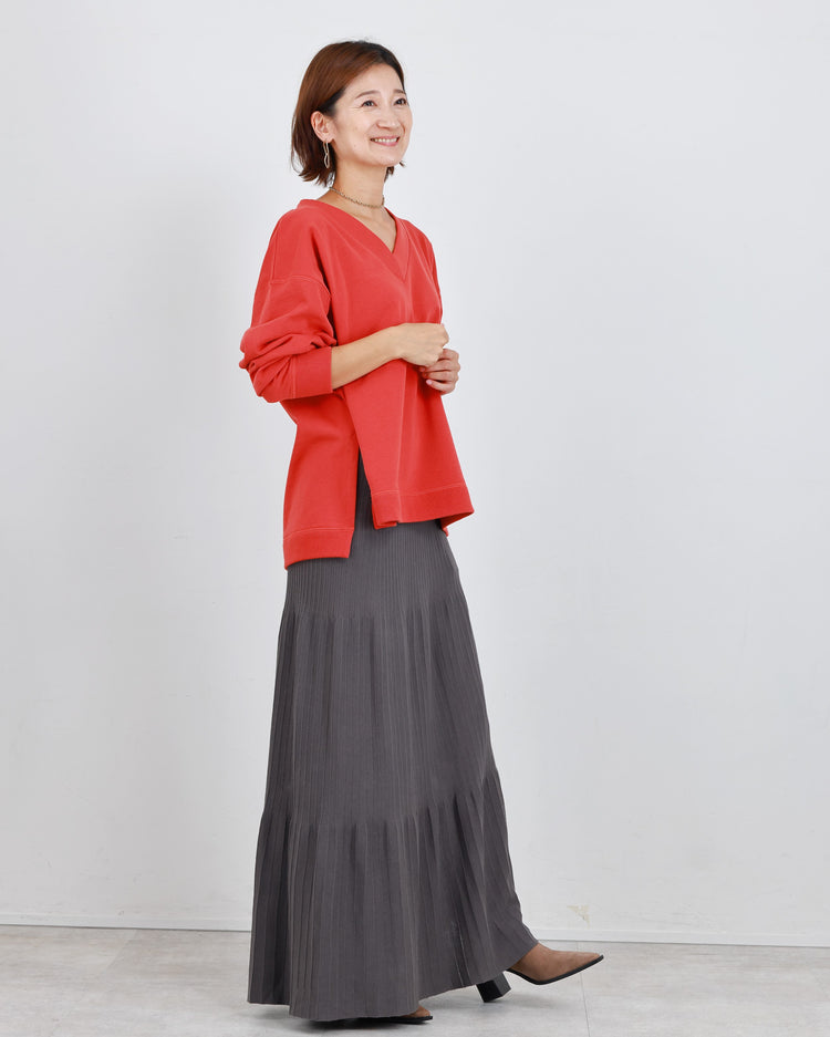 裏毛Ⅴネックプルオーバー