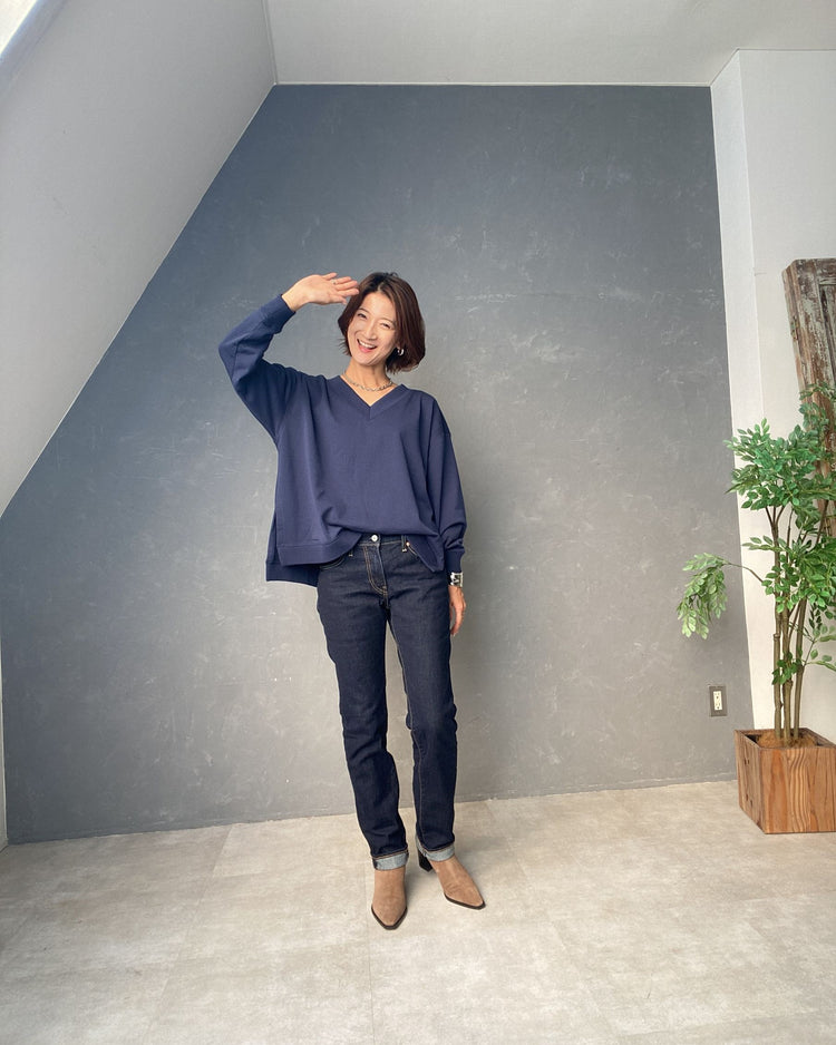 裏毛Ⅴネックプルオーバー