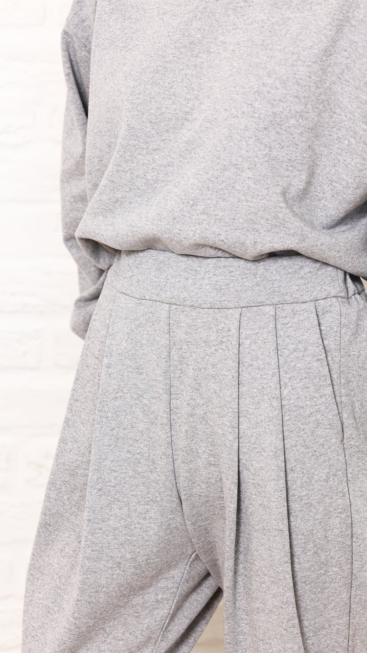 裏毛タックパンツ