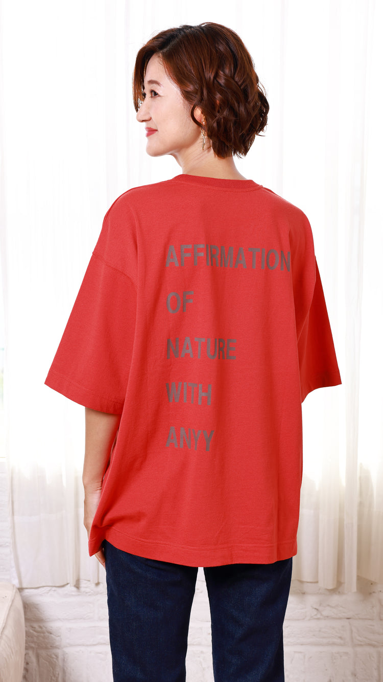 ユニセックスサイズメッセージTシャツ