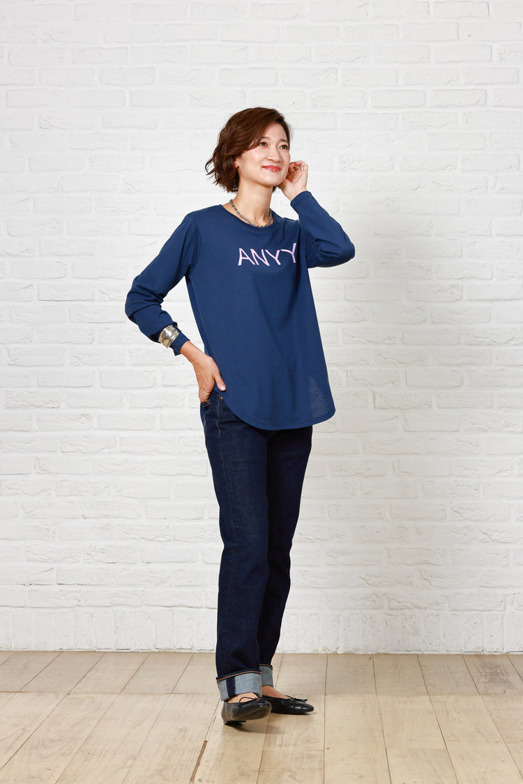 ANNYロゴ長袖Tシャツ