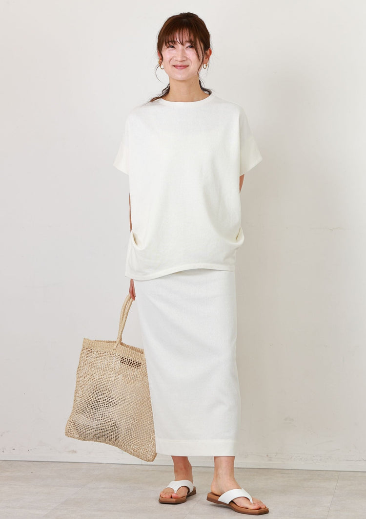 サスティナブル糸を使用した裏毛トップス