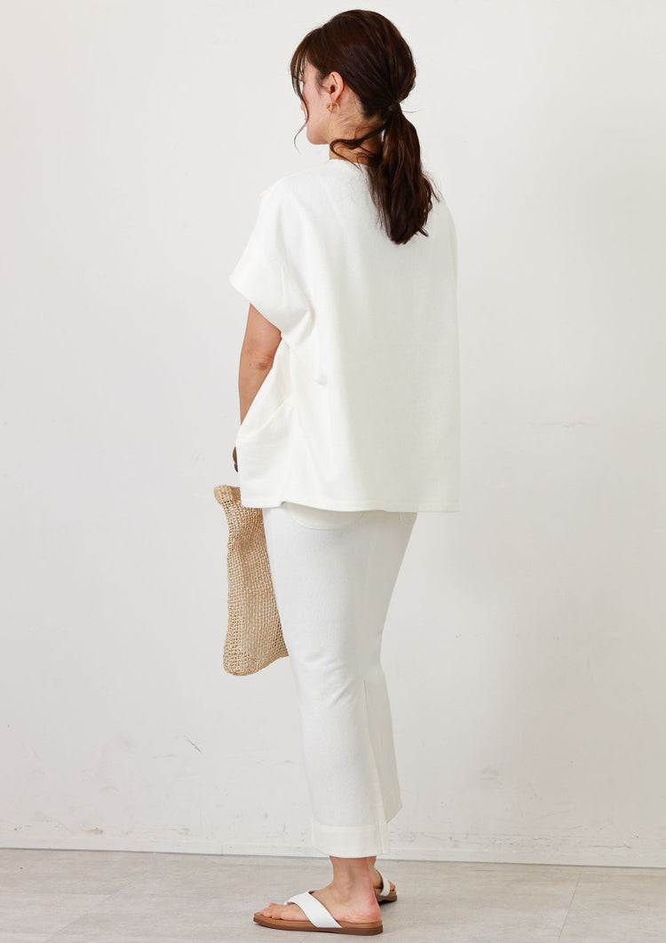 サスティナブル糸を使用した裏毛トップス