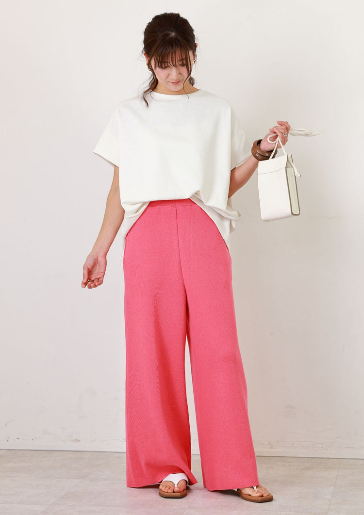 サスティナブル糸を使用した裏毛トップス