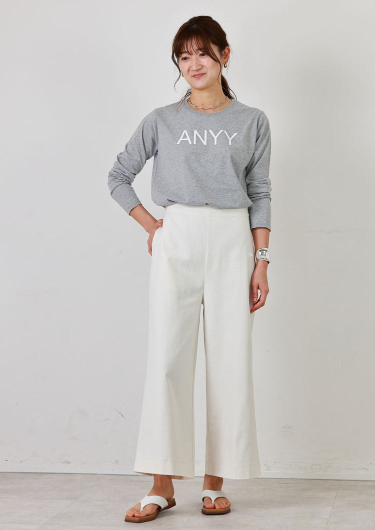 ANNYロゴ長袖Tシャツ