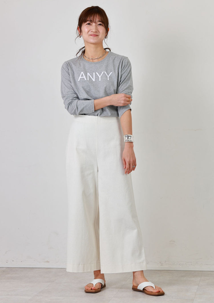 ANNYロゴ長袖Tシャツ