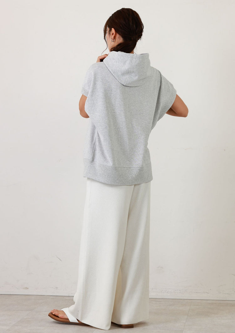 裏毛ノースリーブフーディー