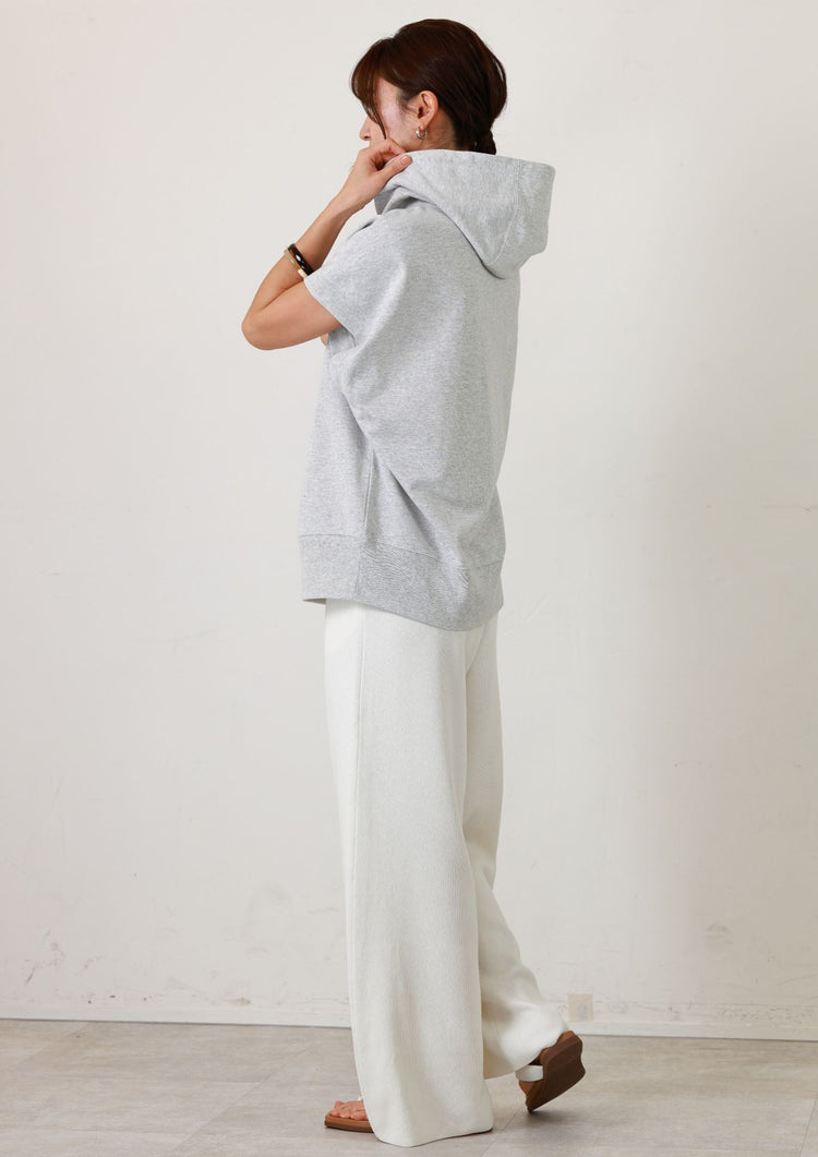 裏毛ノースリーブフーディー