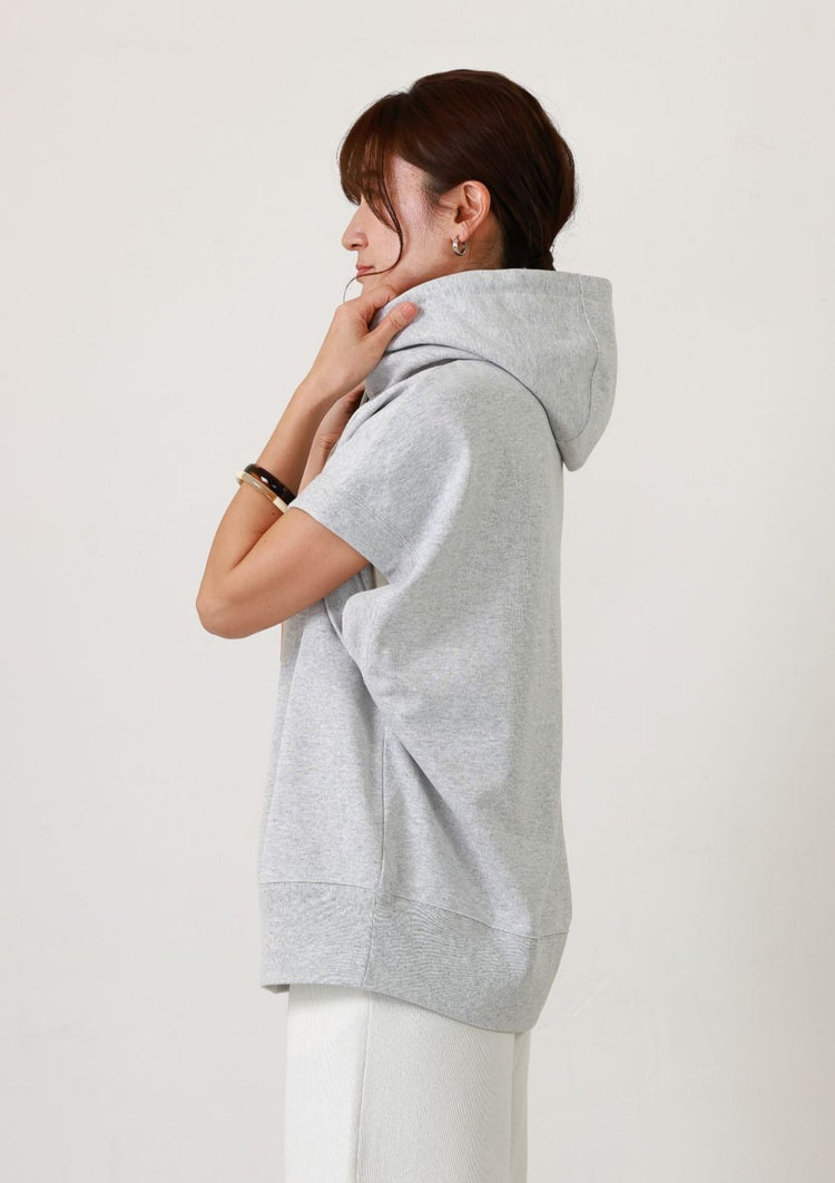 裏毛ノースリーブフーディー
