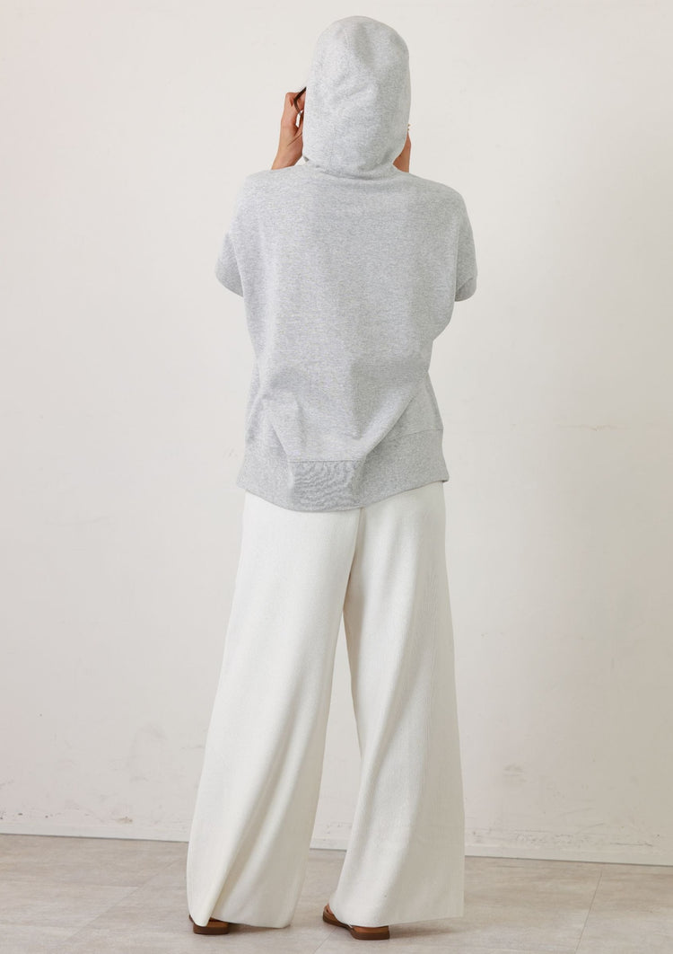 裏毛ノースリーブフーディー