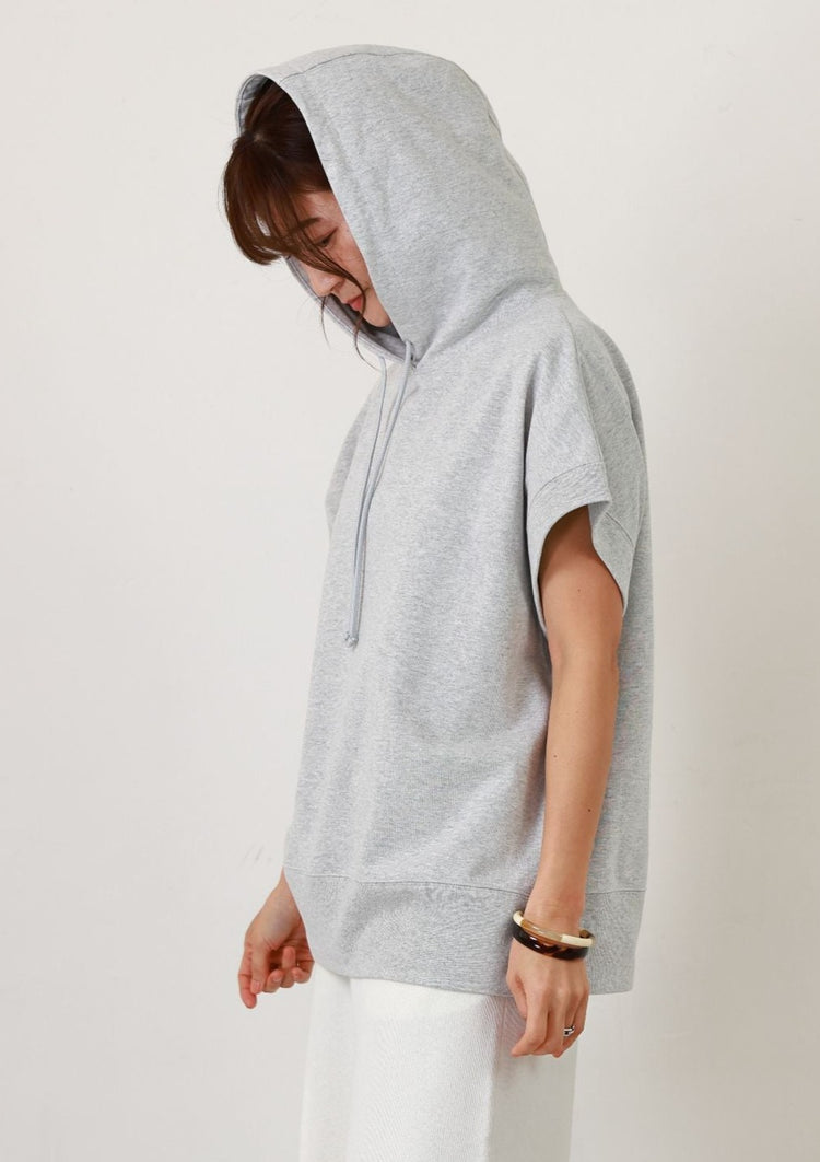 裏毛ノースリーブフーディー