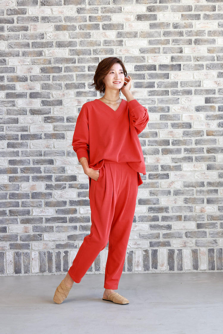 裏毛Ⅴネックプルオーバー