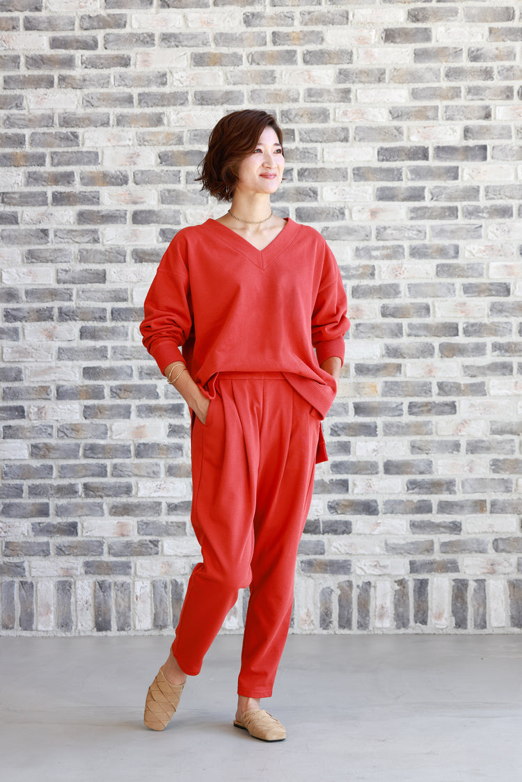 裏毛Ⅴネックプルオーバー