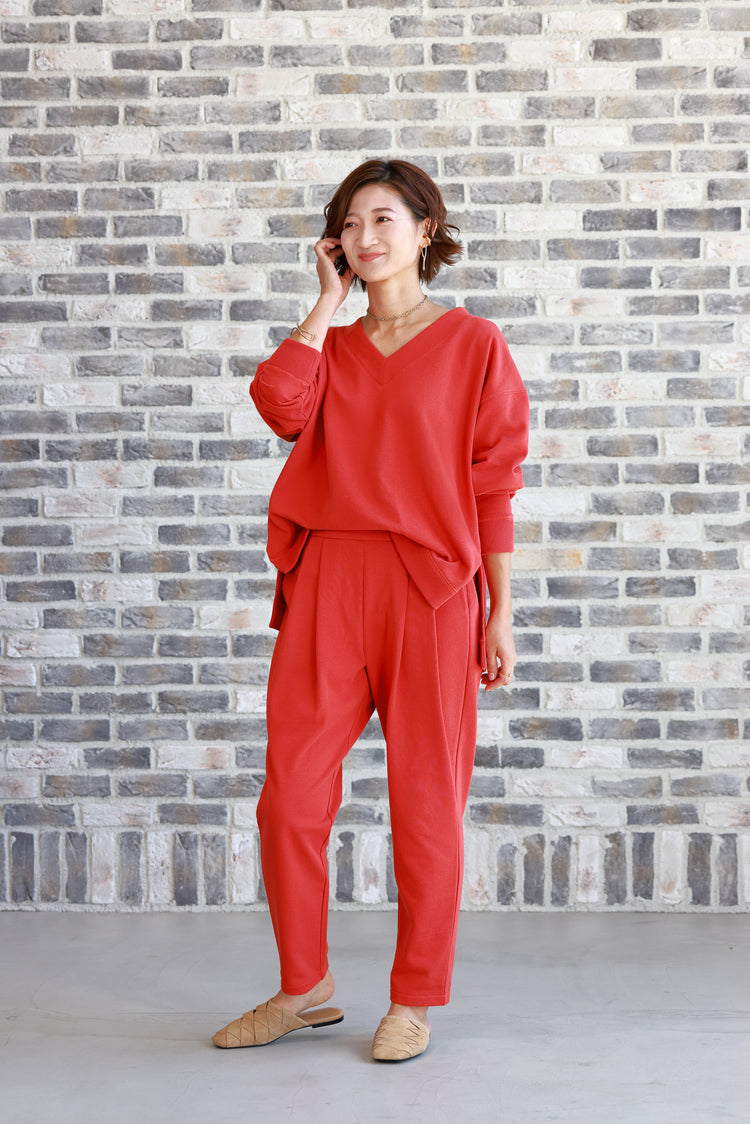 裏毛Ⅴネックプルオーバー