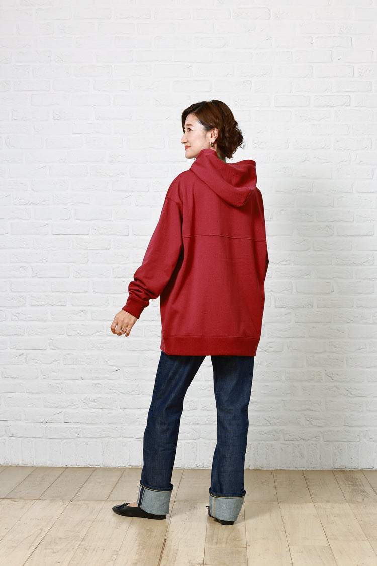 裏毛ユニセックスサイズフーディ