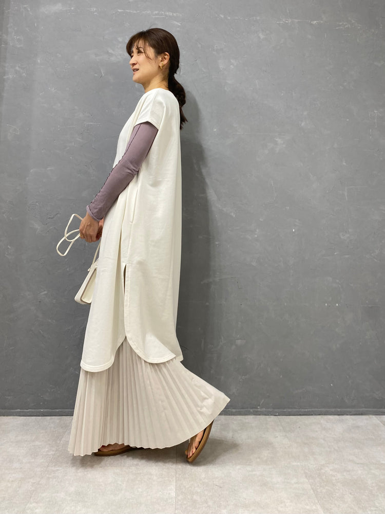 裏毛カフタンドレス