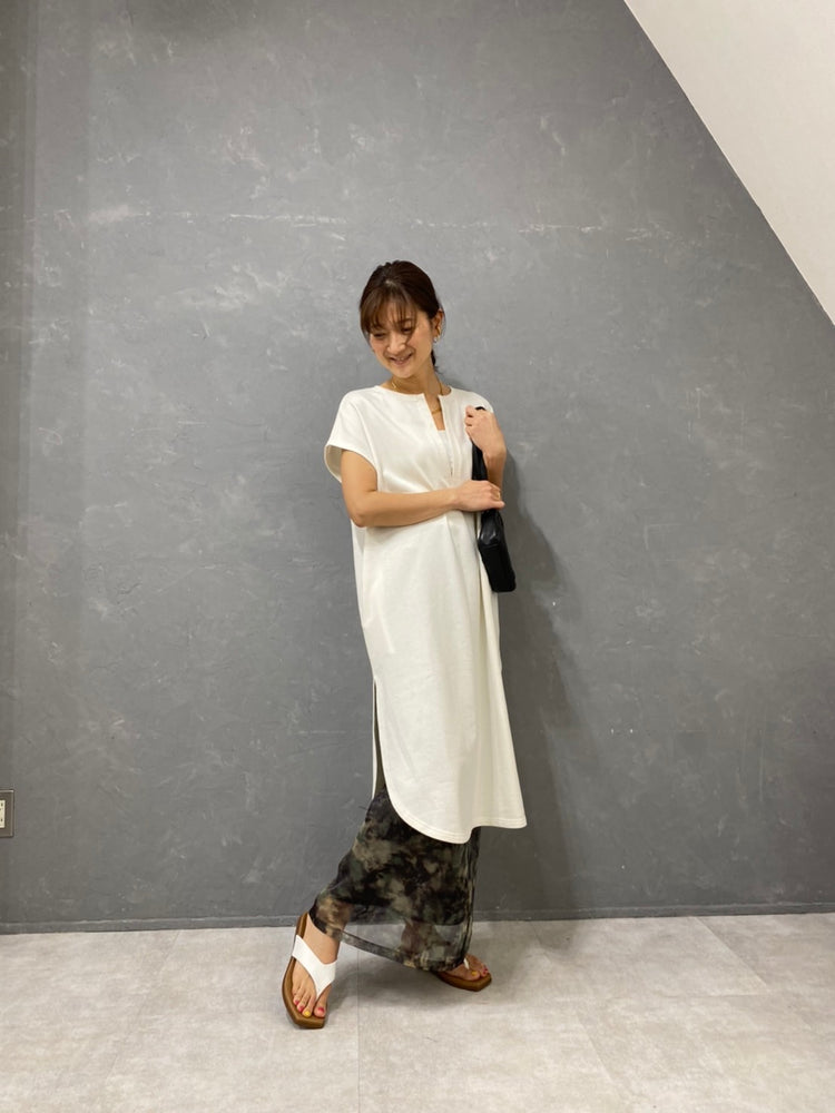 裏毛カフタンドレス