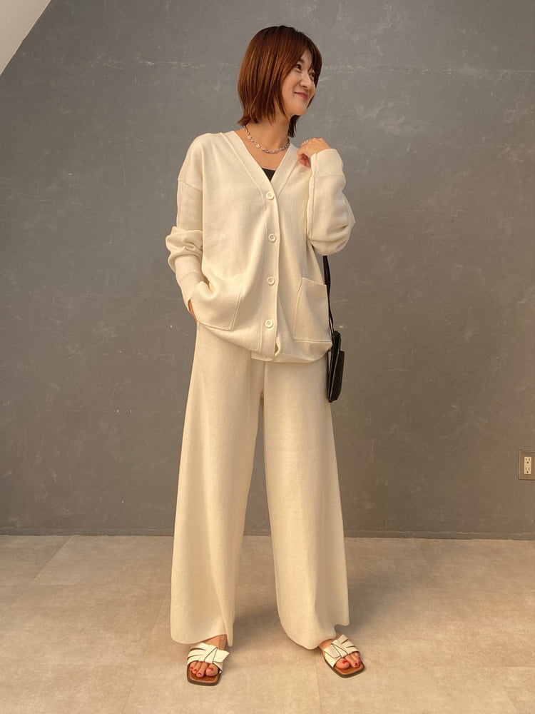 ワイドニットパンツ