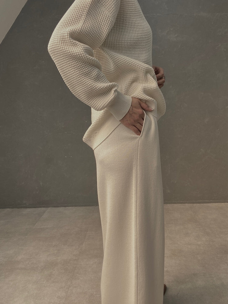 ワイドニットパンツ