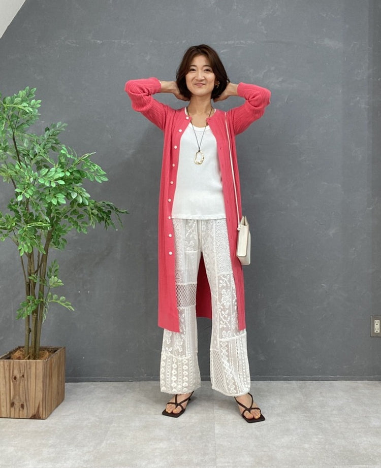 リブロングカーデ