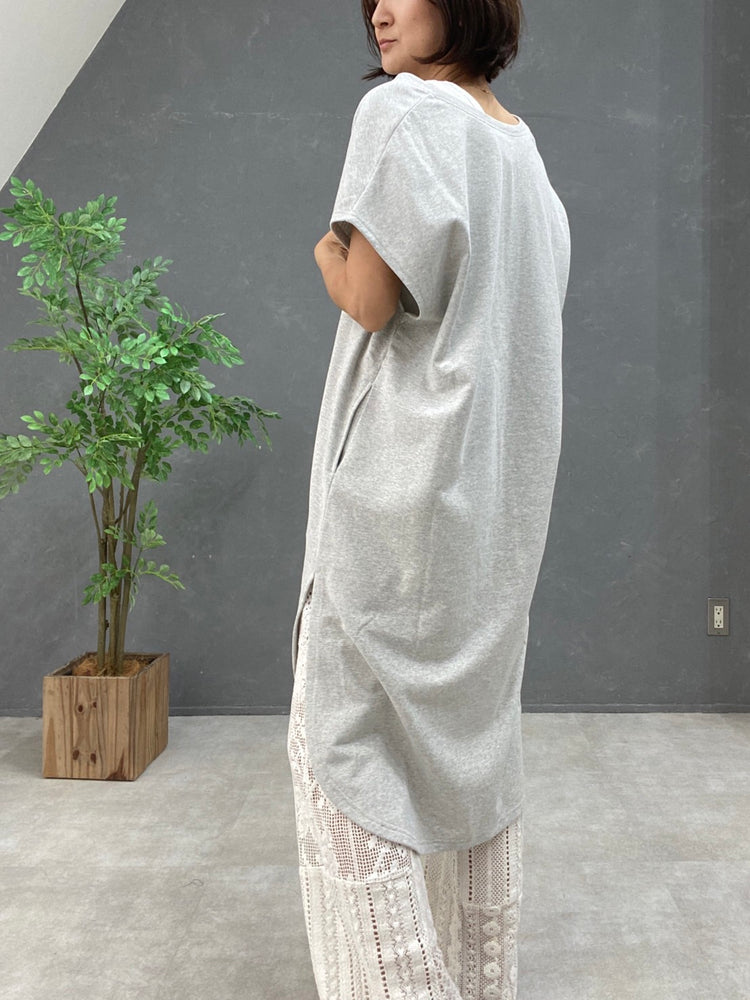 裏毛カフタンドレス