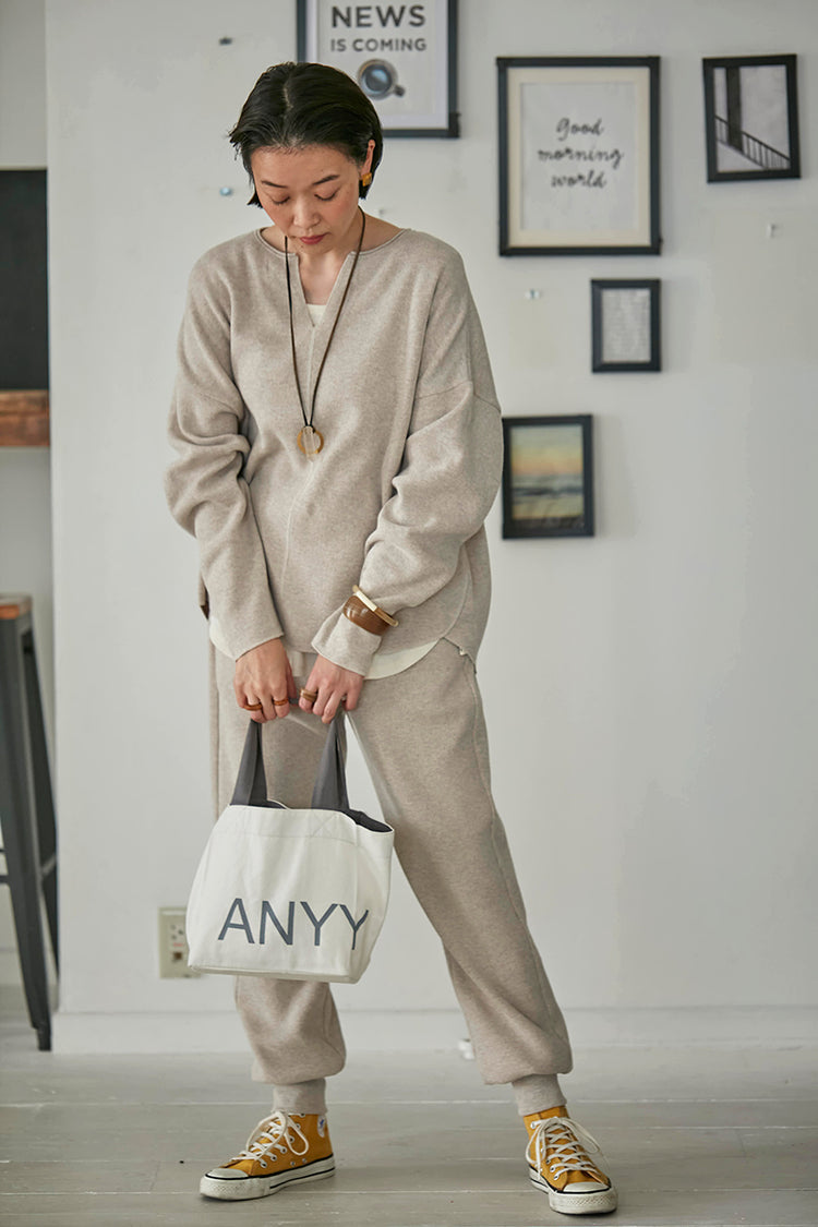 オーバーサイズニットプルオーバー