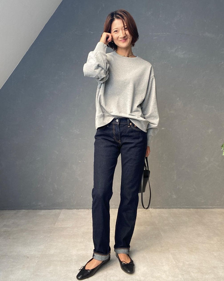 裏毛タックスリーブプルオーバー