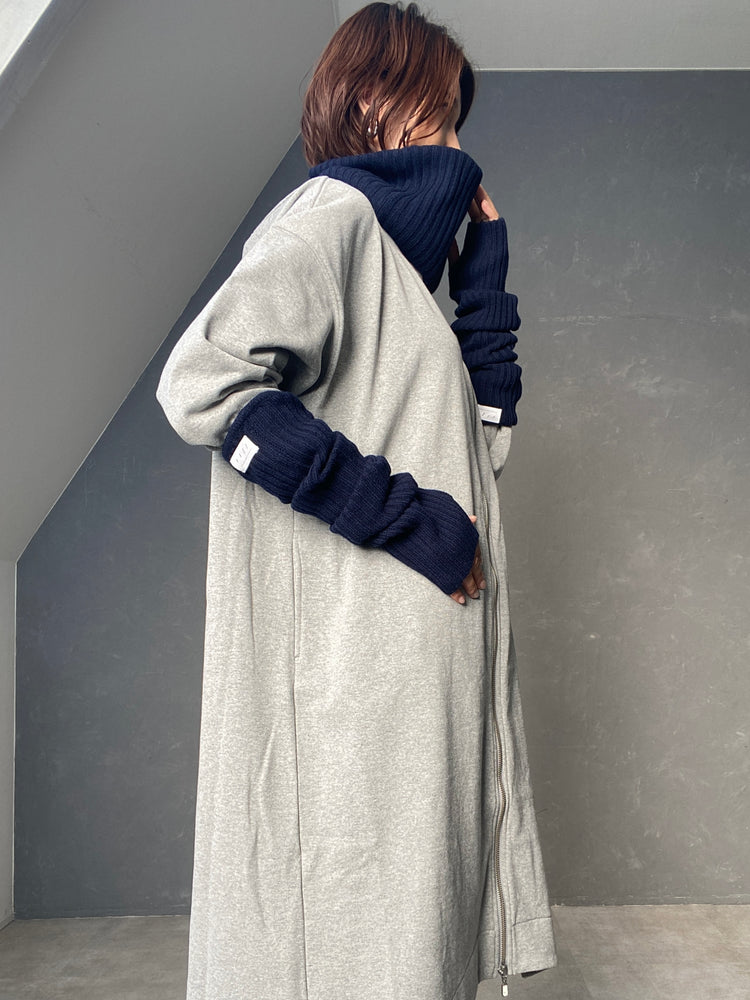 カシミヤ混のフワフワアームウォーマー