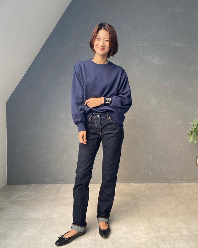 裏毛タックスリーブプルオーバー