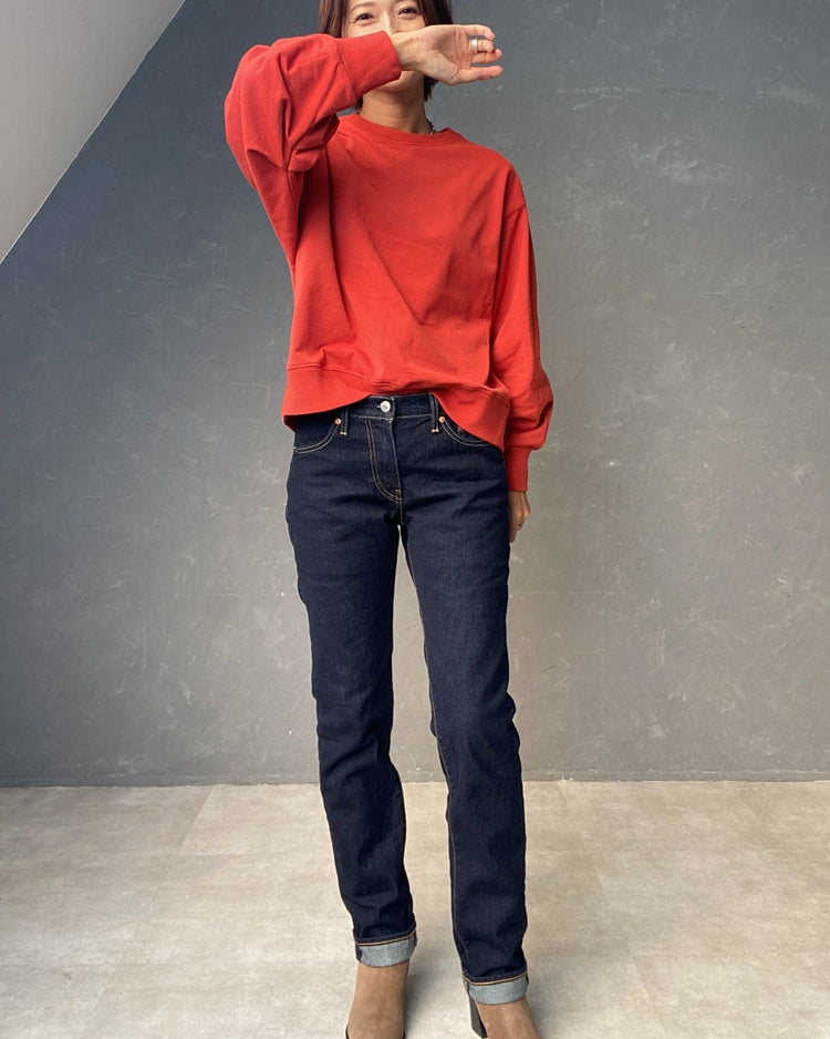 裏毛タックスリーブプルオーバー