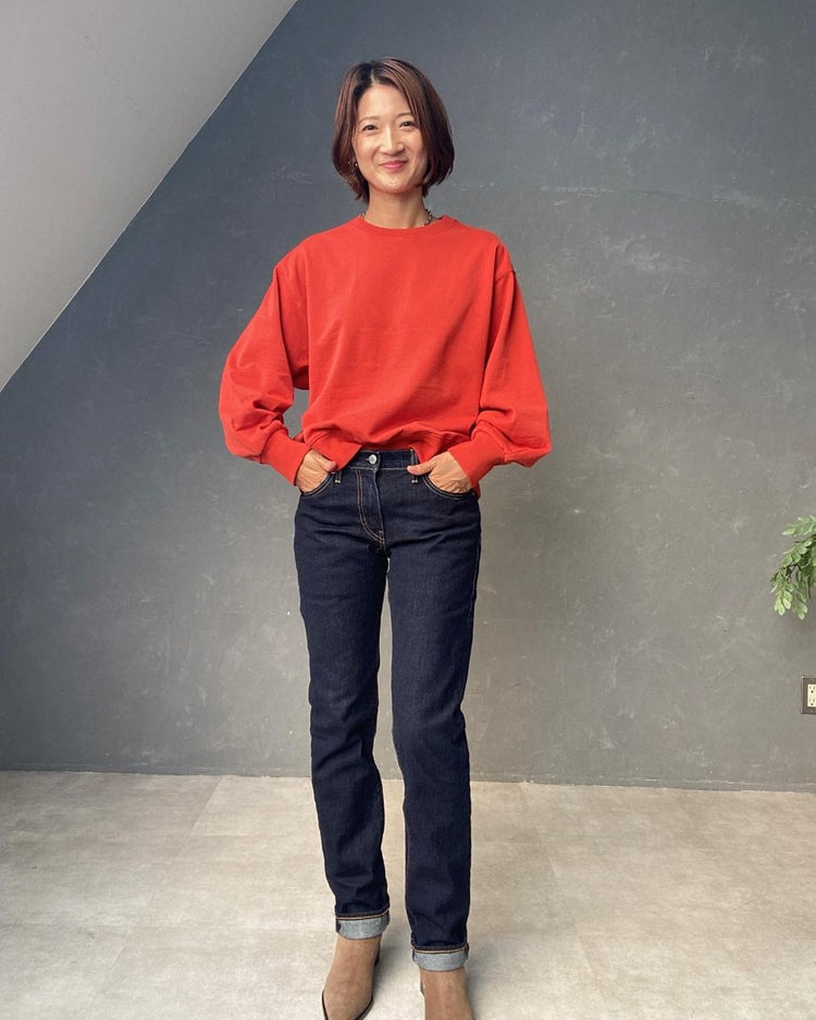 裏毛タックスリーブプルオーバー